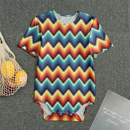 Native Tribal Inspired Pattern Print Men's Bodysuit