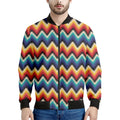 Native Tribal Inspired Pattern Print Men's Bomber Jacket