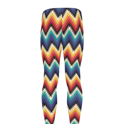 Native Tribal Inspired Pattern Print Men's leggings