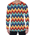 Native Tribal Inspired Pattern Print Men's Long Sleeve T-Shirt