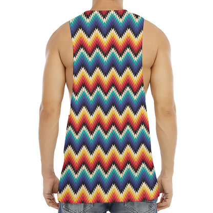 Native Tribal Inspired Pattern Print Men's Muscle Tank Top