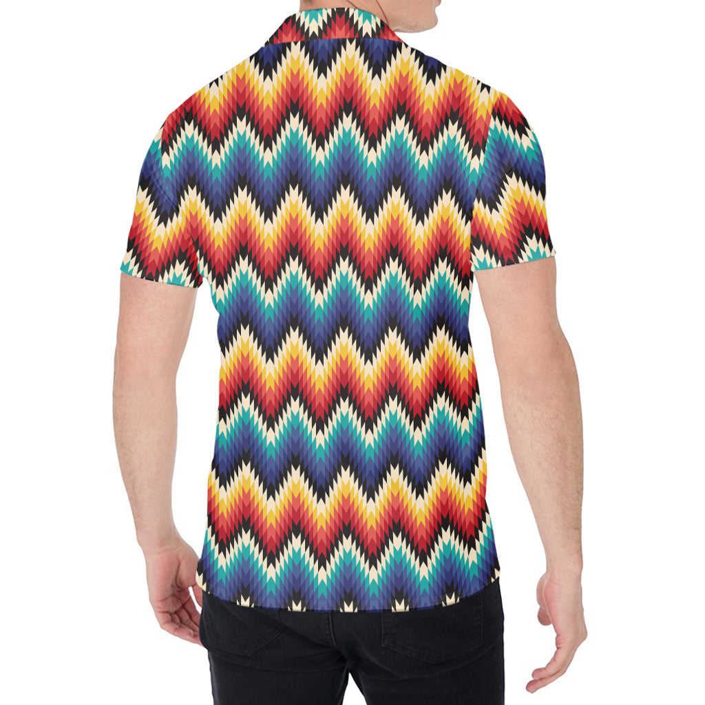 Native Tribal Inspired Pattern Print Men's Shirt