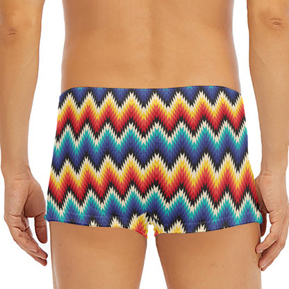 Native Tribal Inspired Pattern Print Men's Short Boxer Briefs