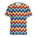 Native Tribal Inspired Pattern Print Men's Athletic T-Shirt