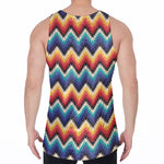 Native Tribal Inspired Pattern Print Men's Velvet Tank Top
