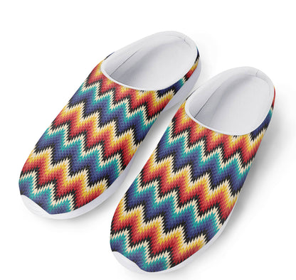 Native Tribal Inspired Pattern Print Mesh Casual Shoes