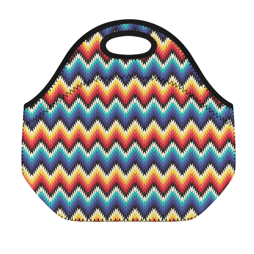 Native Tribal Inspired Pattern Print Neoprene Lunch Bag