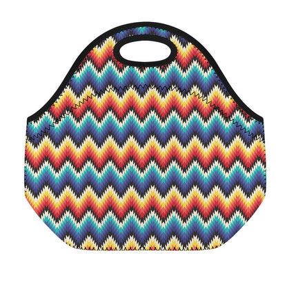 Native Tribal Inspired Pattern Print Neoprene Lunch Bag