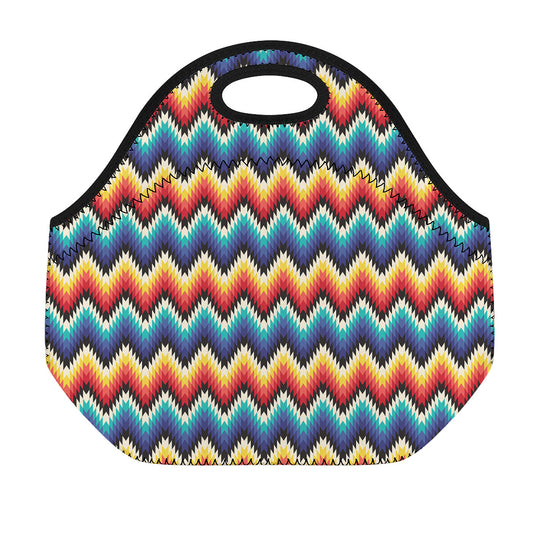 Native Tribal Inspired Pattern Print Neoprene Lunch Bag