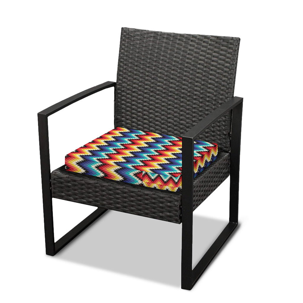 Native Tribal Inspired Pattern Print Outdoor Seat Cushion Cover
