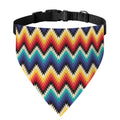 Native Tribal Inspired Pattern Print Over The Collar Dog Bandana
