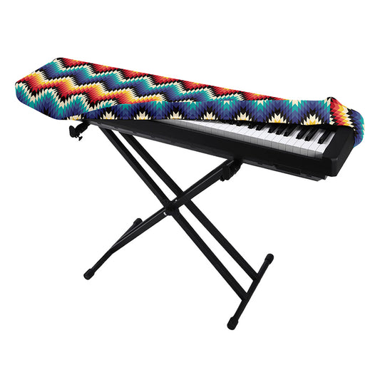 Native Tribal Inspired Pattern Print Piano Keyboard Cover