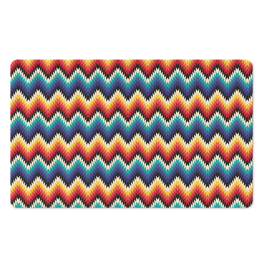 Native Tribal Inspired Pattern Print Polyester Doormat