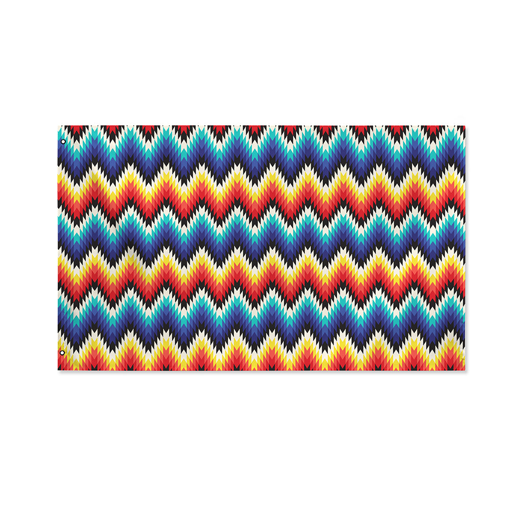 Native Tribal Inspired Pattern Print Polyester Flag