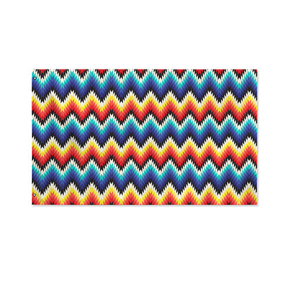 Native Tribal Inspired Pattern Print Polyester Flag