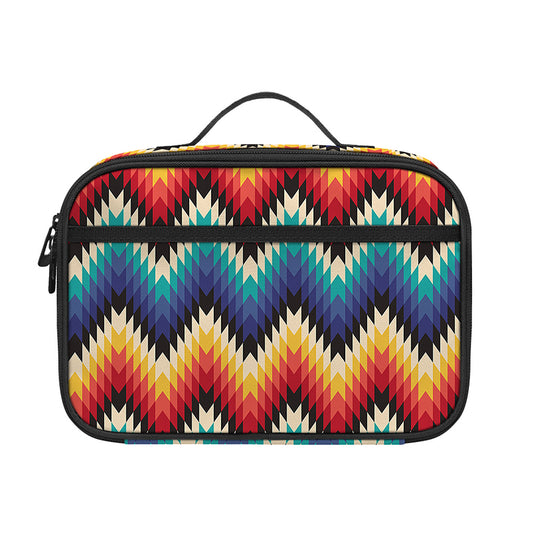 Native Tribal Inspired Pattern Print Portable Lunch Bag