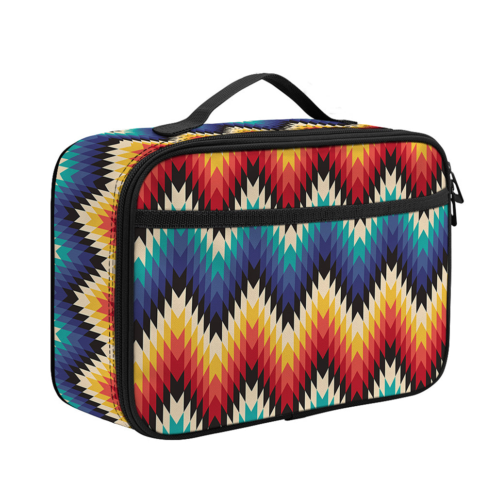 Native Tribal Inspired Pattern Print Portable Lunch Bag