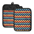 Native Tribal Inspired Pattern Print Pot Holders With Pocket