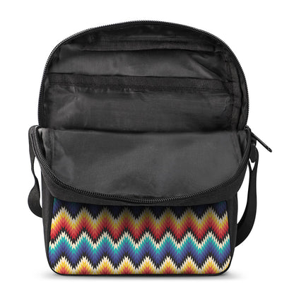 Native Tribal Inspired Pattern Print Rectangular Crossbody Bag