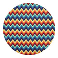 Native Tribal Inspired Pattern Print Round Blanket