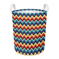 Native Tribal Inspired Pattern Print Round Laundry Basket