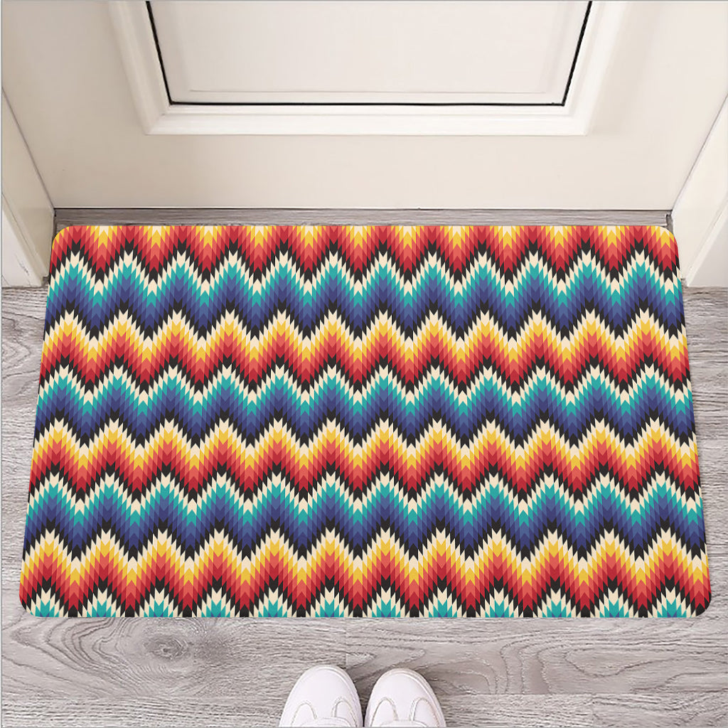 Native Tribal Inspired Pattern Print Rubber Doormat