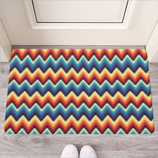 Native Tribal Inspired Pattern Print Rubber Doormat