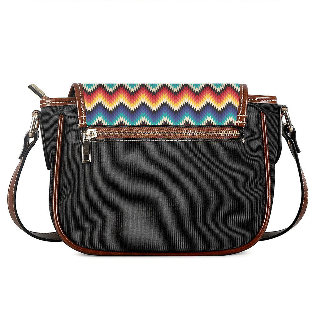 Native Tribal Inspired Pattern Print Saddle Bag