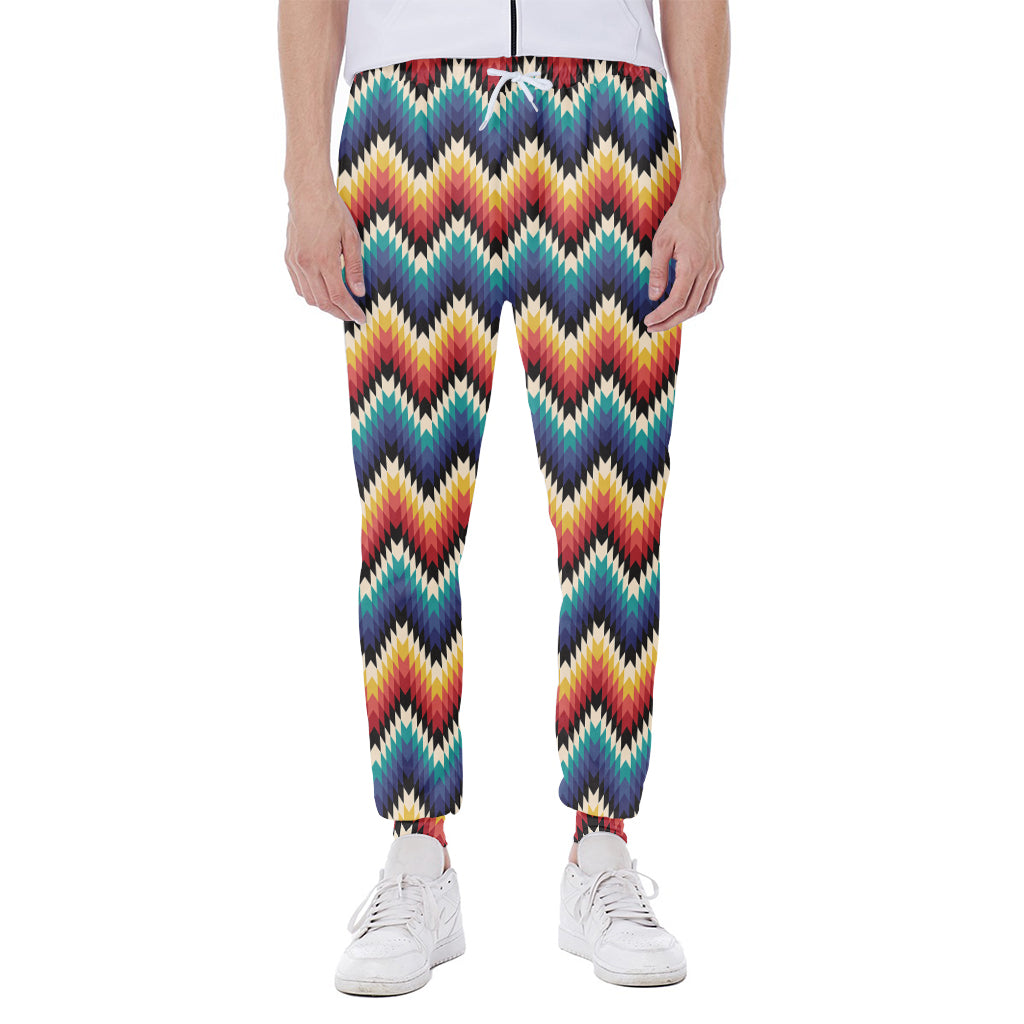 Native Tribal Inspired Pattern Print Scuba Joggers