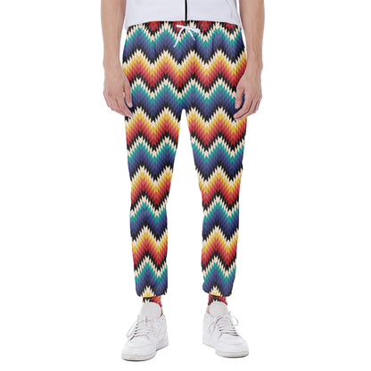 Native Tribal Inspired Pattern Print Scuba Joggers