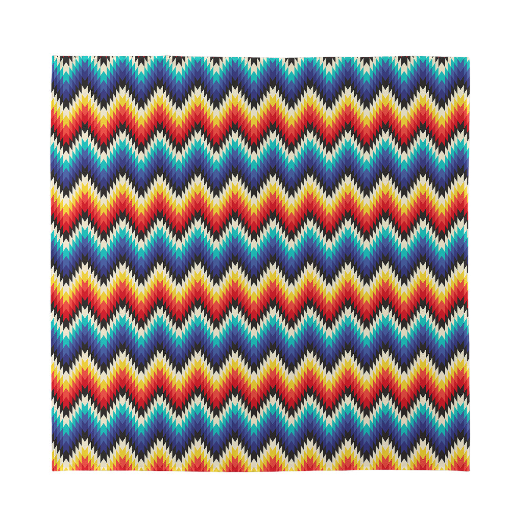 Native Tribal Inspired Pattern Print Silk Bandana