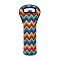 Native Tribal Inspired Pattern Print Single Neoprene Wine Tote