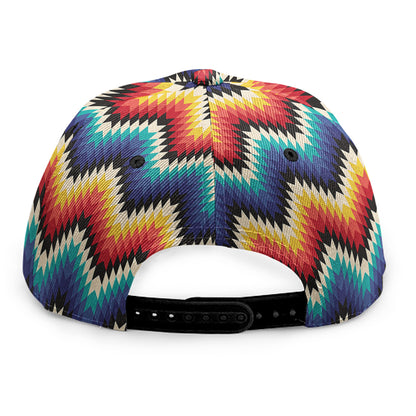 Native Tribal Inspired Pattern Print Snapback Cap