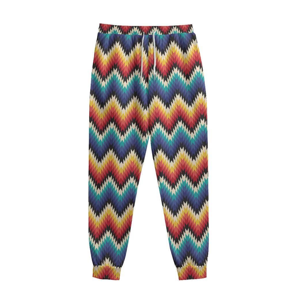 Native Tribal Inspired Pattern Print Sweatpants