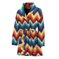 Native Tribal Inspired Pattern Print Women's Bathrobe