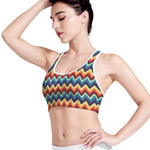 Native Tribal Inspired Pattern Print Women's Sports Bra