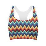 Native Tribal Inspired Pattern Print Women's Sports Bra