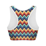 Native Tribal Inspired Pattern Print Women's Sports Bra