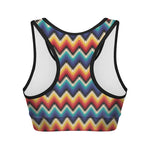 Native Tribal Inspired Pattern Print Women's Sports Bra