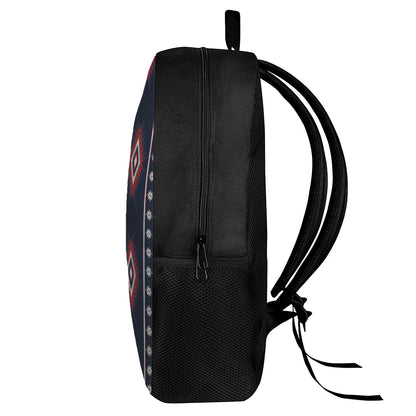 Native Tribal Navajo Pattern Print 17 Inch Backpack