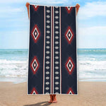 Native Tribal Navajo Pattern Print Beach Towel