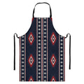Native Tribal Navajo Pattern Print Bib Apron With Pocket