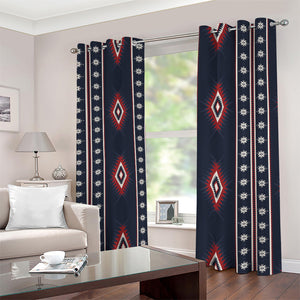 Native Tribal Navajo Pattern Print Blackout Grommet Curtains