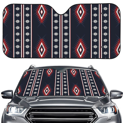 Native Tribal Navajo Pattern Print Car Windshield Sun Shade