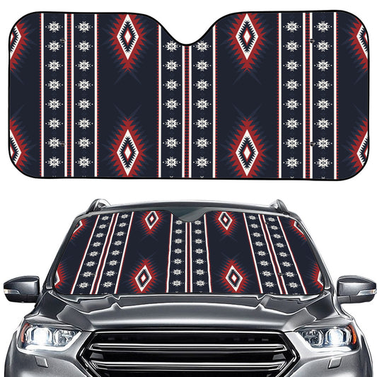 Native Tribal Navajo Pattern Print Car Windshield Sun Shade