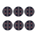 Native Tribal Navajo Pattern Print Coaster Set