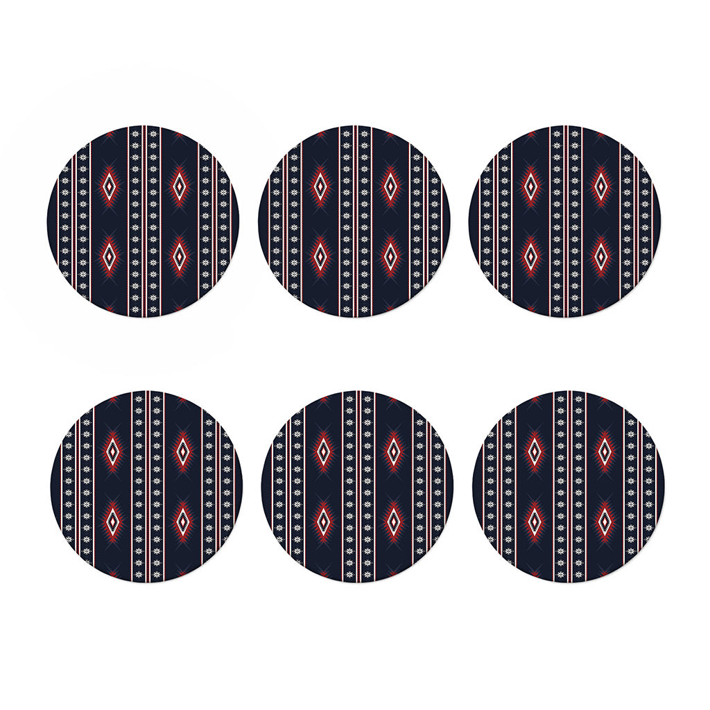Native Tribal Navajo Pattern Print Coaster Set