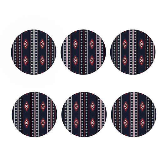 Native Tribal Navajo Pattern Print Coaster Set