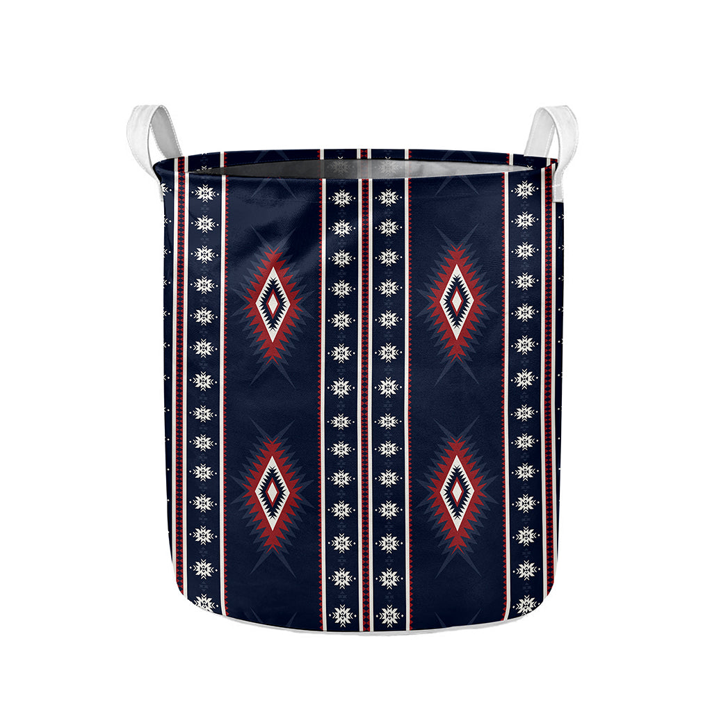 Native Tribal Navajo Pattern Print Collapsible Laundry Basket