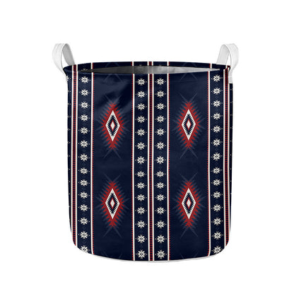 Native Tribal Navajo Pattern Print Collapsible Laundry Basket